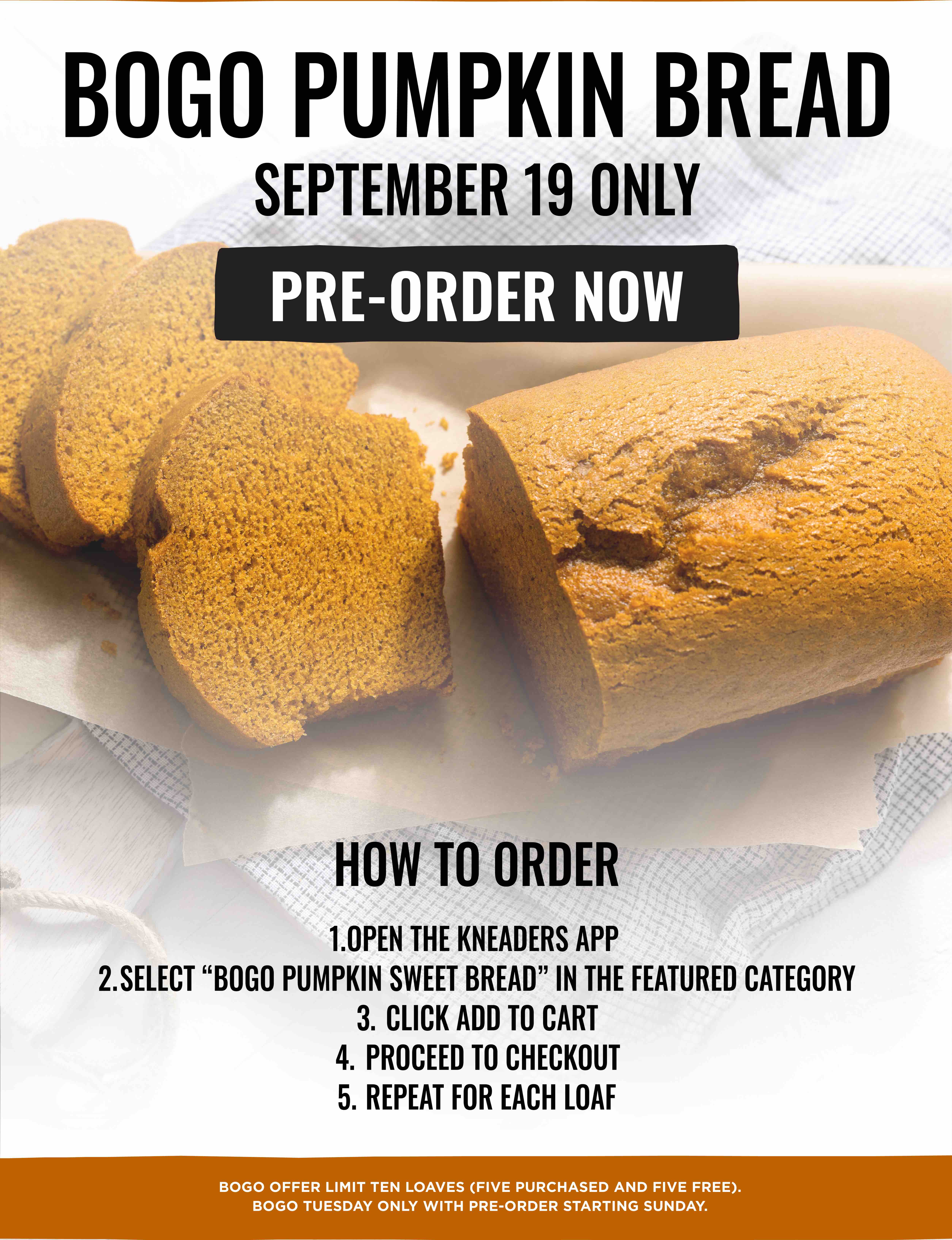 BOGO Pumpkin Bread is Back! Kneaders Bakery & Cafe
